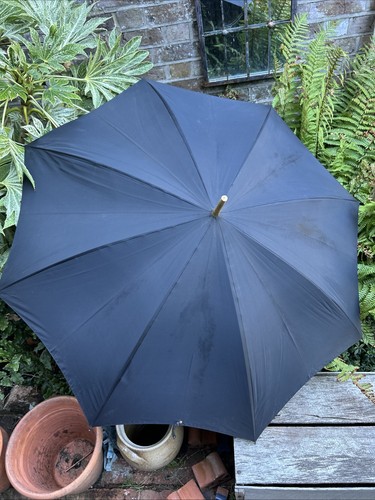Vintage black umbrella made - black,