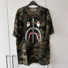 A Bathing Ape / BAPE  Camo Shark Tee Shirt Size XL X -Large