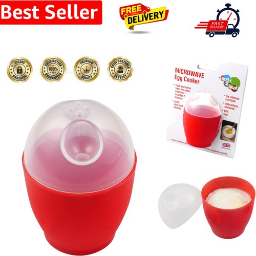 Egg cooker red with - egg,