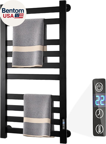 Heated towel rack wall mounted - heated,