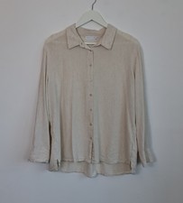 Linen Blend Shirt Size L 14-16