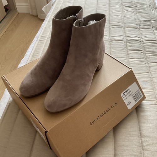 Dune pippie taupe suede low - suede,