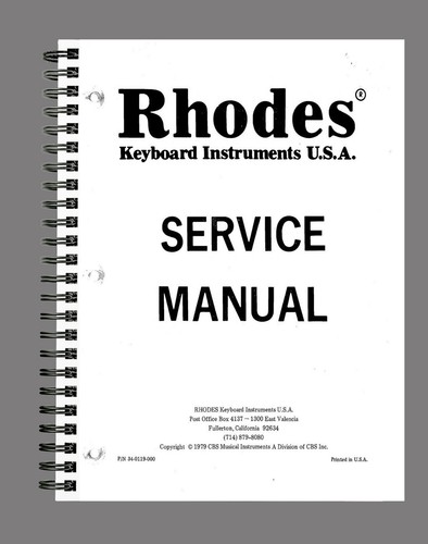 Fender rhodes piano service - fender,