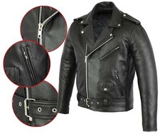 SJI Men's Motorcycle Leather