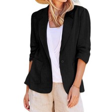 Womens Long Collar Blazer Suit
