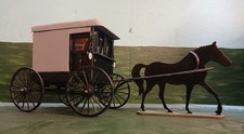  AMISH BUGGY AND HORSE SCRATCH BUILT MODEL  