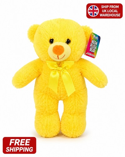 Neon plush teddy bear soft - plush,