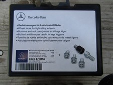 GENUINE MERCEDES CLS, E, GLA, SL, SLK Locking Wheel Nuts & Key Set  B66470155