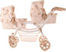 Twin dolls pram - -, realistic