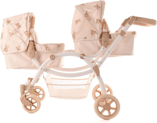 Twin dolls pram realistic - -,