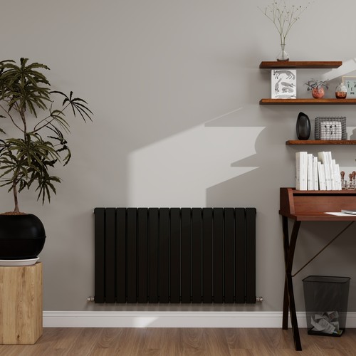 Black radiator flat panel - radiator,