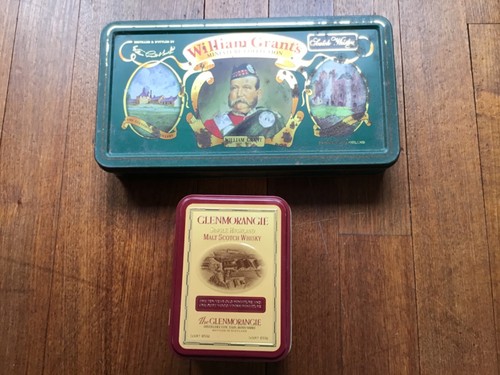 Empty scotch whisky tins - whisky,