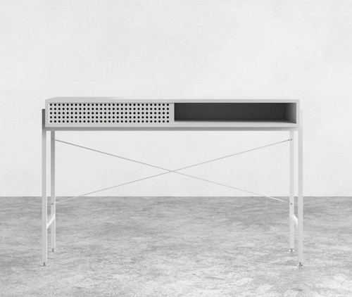 White modern home computer - modern,