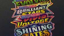 Pokemon Binder Stickers - All Sword & Shield Sets - Inc Set Symbol - You Choose
