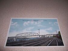 1910s NEW BRIDGE over BARGE
