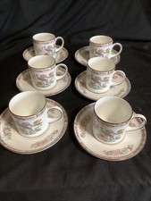 Wedgwood Kutani Crane 6 X