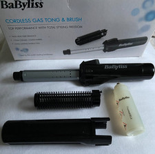 BaByliss 2583BU Cordless Portable Gas Hair Curling Tong/Hot Brush 19mm Boxed