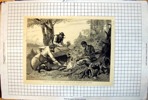 Old gumming canoe scene - gumming,