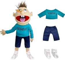 60cm Jeffy Scooter Puppet Hand Plush Cosplay Toy Game Stuffed Doll Kids Toys UK