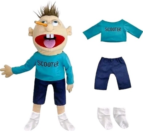 60cm jeffy scooter puppet - jeffy, hand