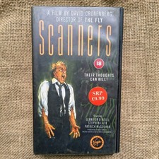 Scanners VHS Horror Film Cassette 1980 PAL Old VHS Horror Movie Tape Cassette