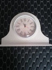 Oxford Clock Co White Mantle Alarm Clock