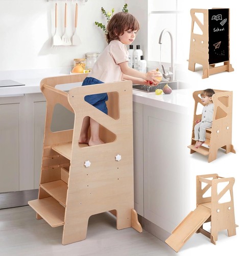 Wooden kitchen step helper - wooden,