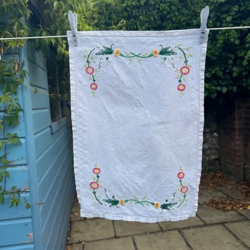 Vintage embroidered floral - vintage,