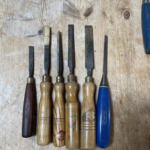 Wood working chisels - working, 6.