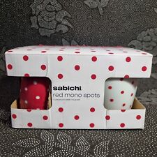 Sabichi Red Mono Spots 4 Piece