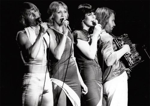 Abba awesome live poster - -, bw