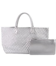 Large woven/weave Tote/Shopper/Bag/Beach Holiday + clutch/purse