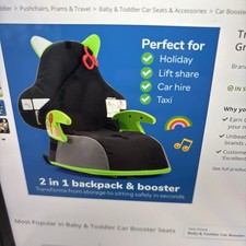 Trunki Boostapak Green Grey