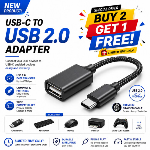 Type usb c male - c, otg