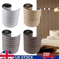Wooden Slat Panelling Wallpaper 3D Wood Panel Effect Stripe Home Room Wall Paper