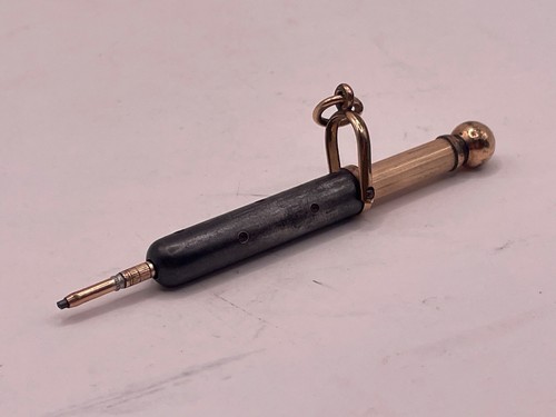 Antique retractable fob pencil