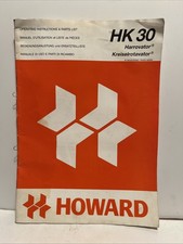 Howard Farmhand Instruction And Parts Manual HK 30 Harrovator No 182390 1991 T7