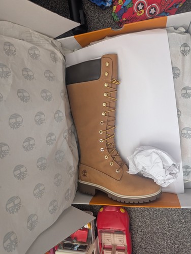 Tan knee high timberland - knee, boots