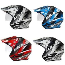 Wulfsport Aspect Open Face Trials Off Road Motorcycle Bike Helmet Black Red Blue