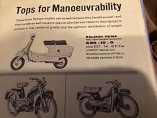 RALEIGH ROMA - AUTOMATIC - SUPERMATIC MOPED ADVERT PERIOD 1961 last one.