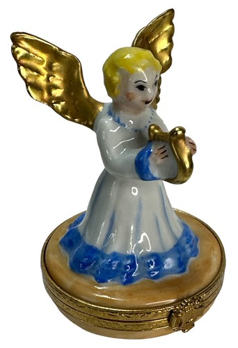Limoges angel with gold - angel, wings