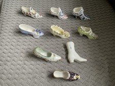 Royal Compton & Woodhouse selection miniature shoes, sport shoe porcelain China