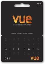 ✨️PHYSICAL £25 Vue Cinema Gift Card ✨️ Fast Shipping! Free UK Delivery Via Post