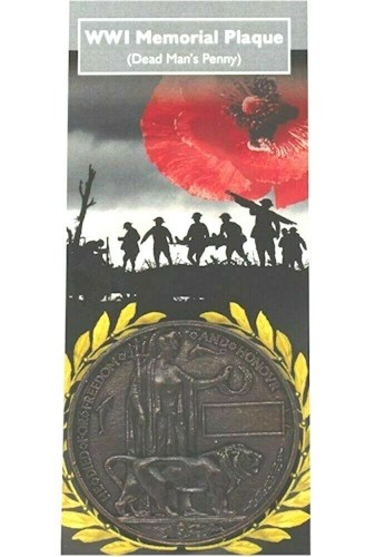 Ww1 memorial plaque dead mans - ww1,