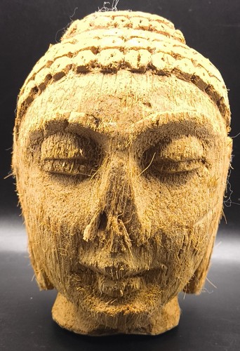 Hand carved coconut shell - carved,