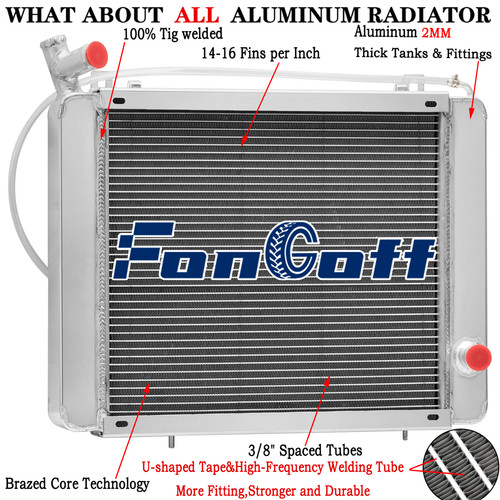 Row aluminium radiator for - row,