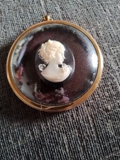 Peter Bates Vintage Lady In Cameo Hanging Plaque Art Nouveau Style