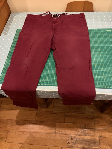 Dixxon maroon chinos - dixxon, xl