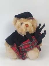 Bagpipe bear soft toy - soft,