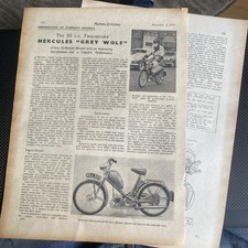 HERCULES  "Grey Wolf" 50cc JAP moped Motorcylcing original 2 A4  report